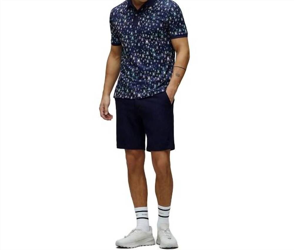 NEW PSYCHO BUNNY nev sport polo shirt in navy